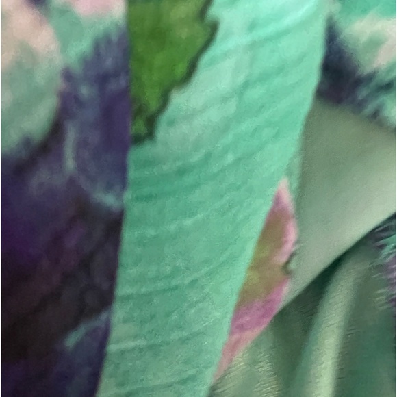 Teal Flowy sleeveless blouse by New Direction in XL - Picture 8 of 9